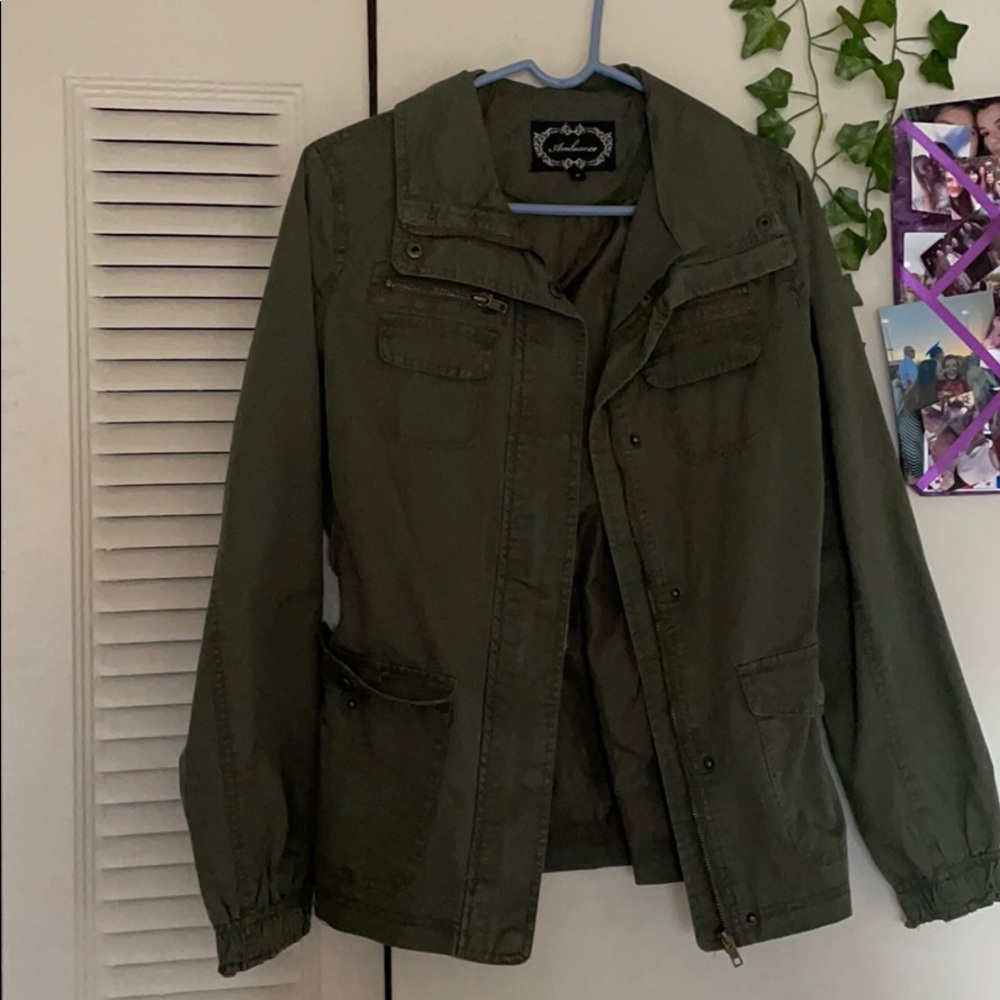 NWOT olive jacket